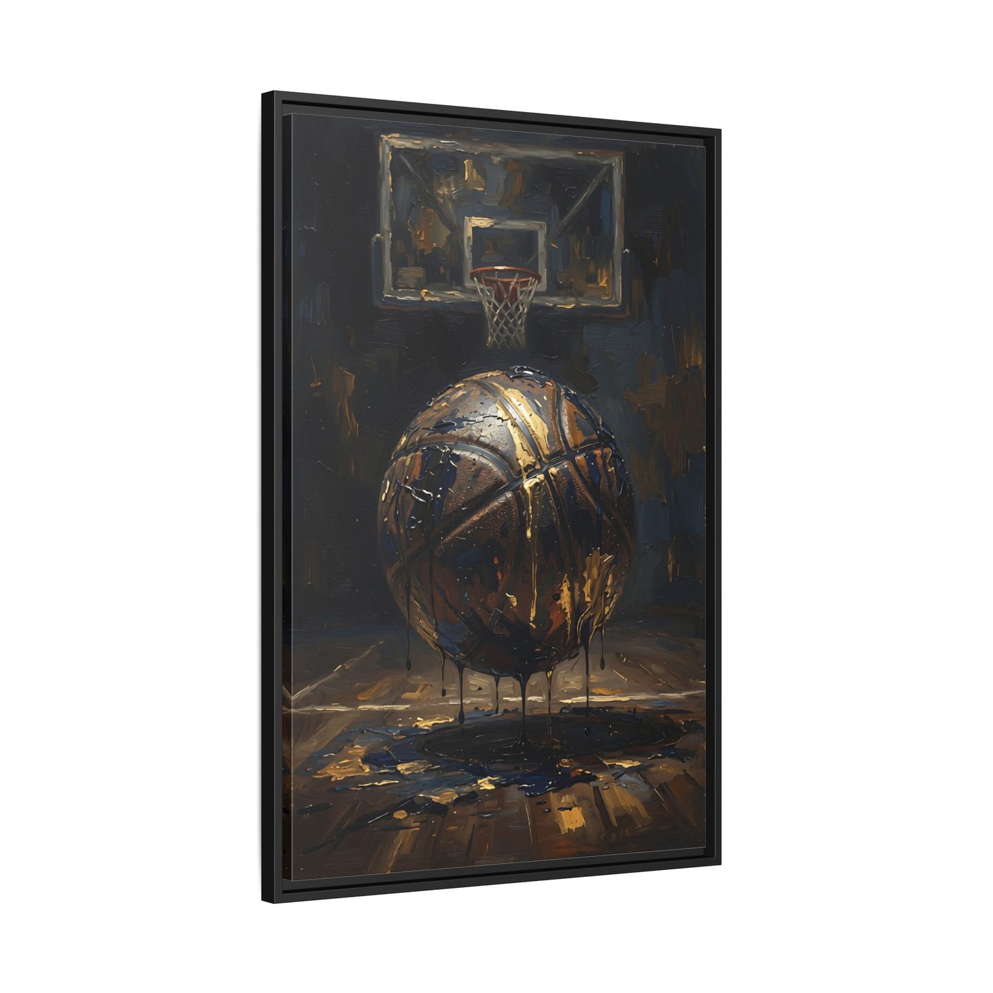 Basketball Painting Matte Canvas Framed | Sports Wall Art