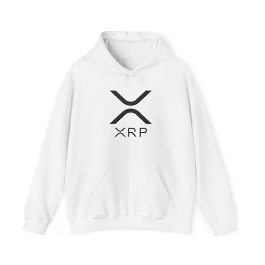 XRP Black Logo Hoodie | Crypto Sweatshirt