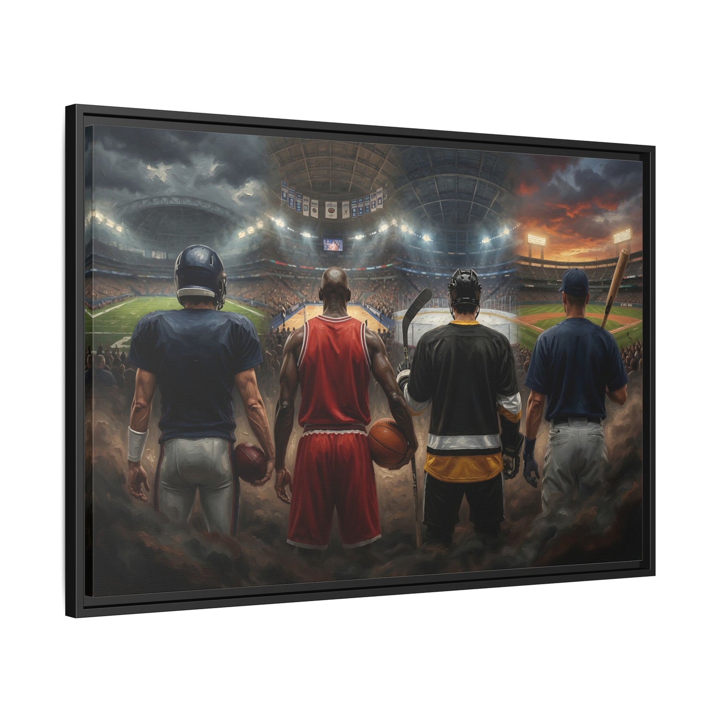 Framed Sports Legend Canvas — Legends Of The Game