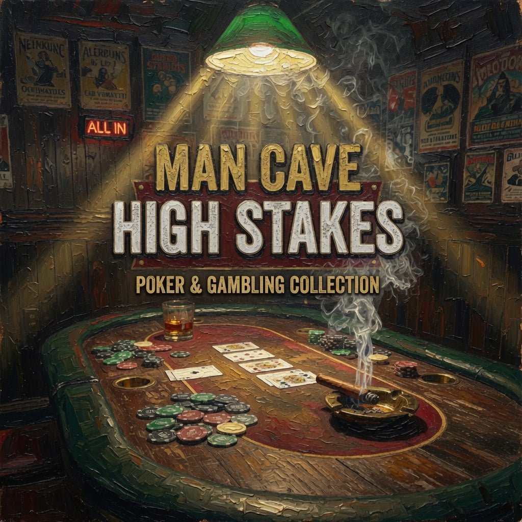 Man Cave High Stakes - Poker & Gambling Collection