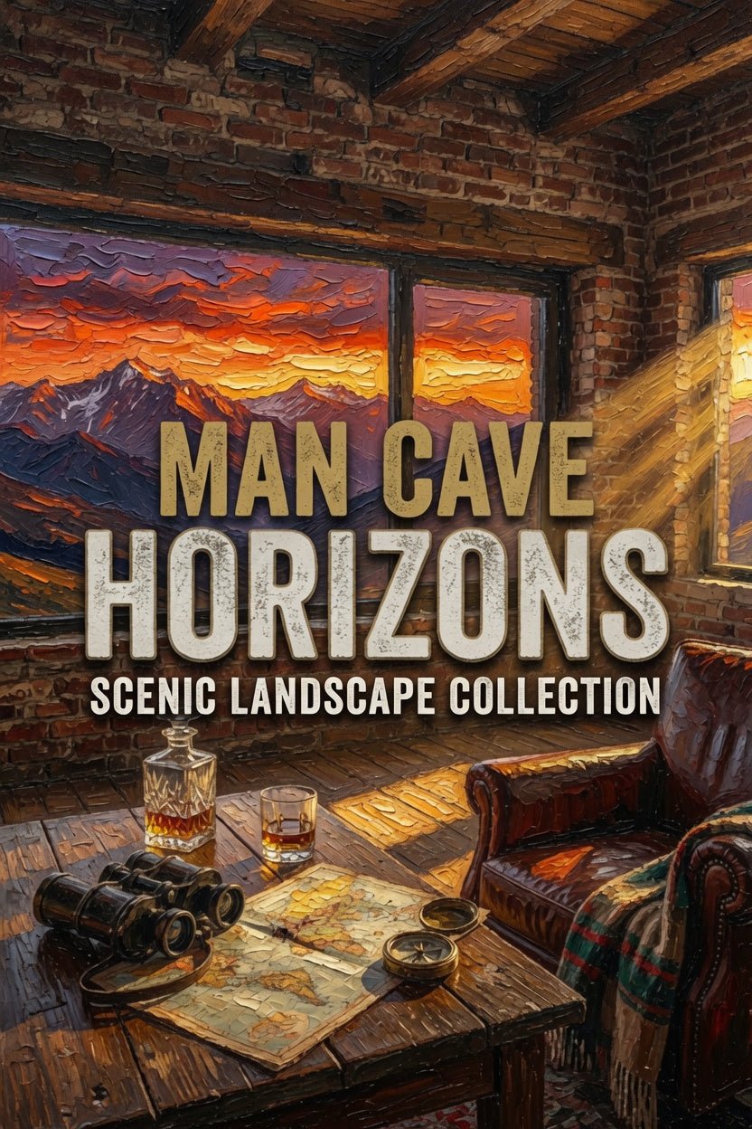 Man Cave Horizons - Scenic Landscape Collection