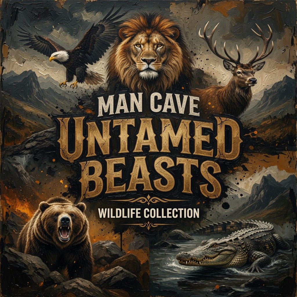 Man Cave Untamed Beasts - Wildlife Collection