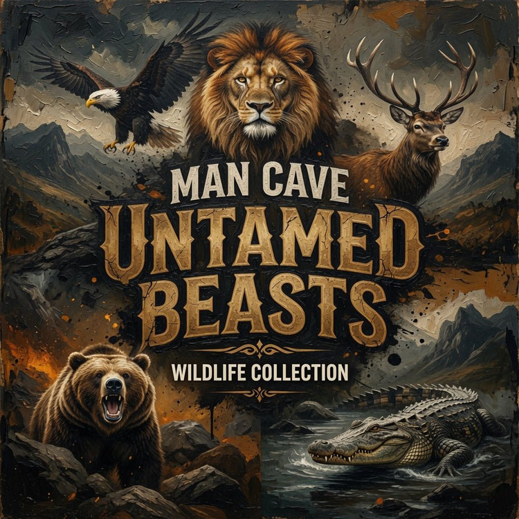 Man Cave Untamed Beasts - Wildlife Collection