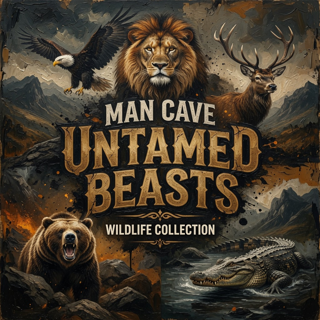 Man Cave Untamed Beasts - Wildlife Collection