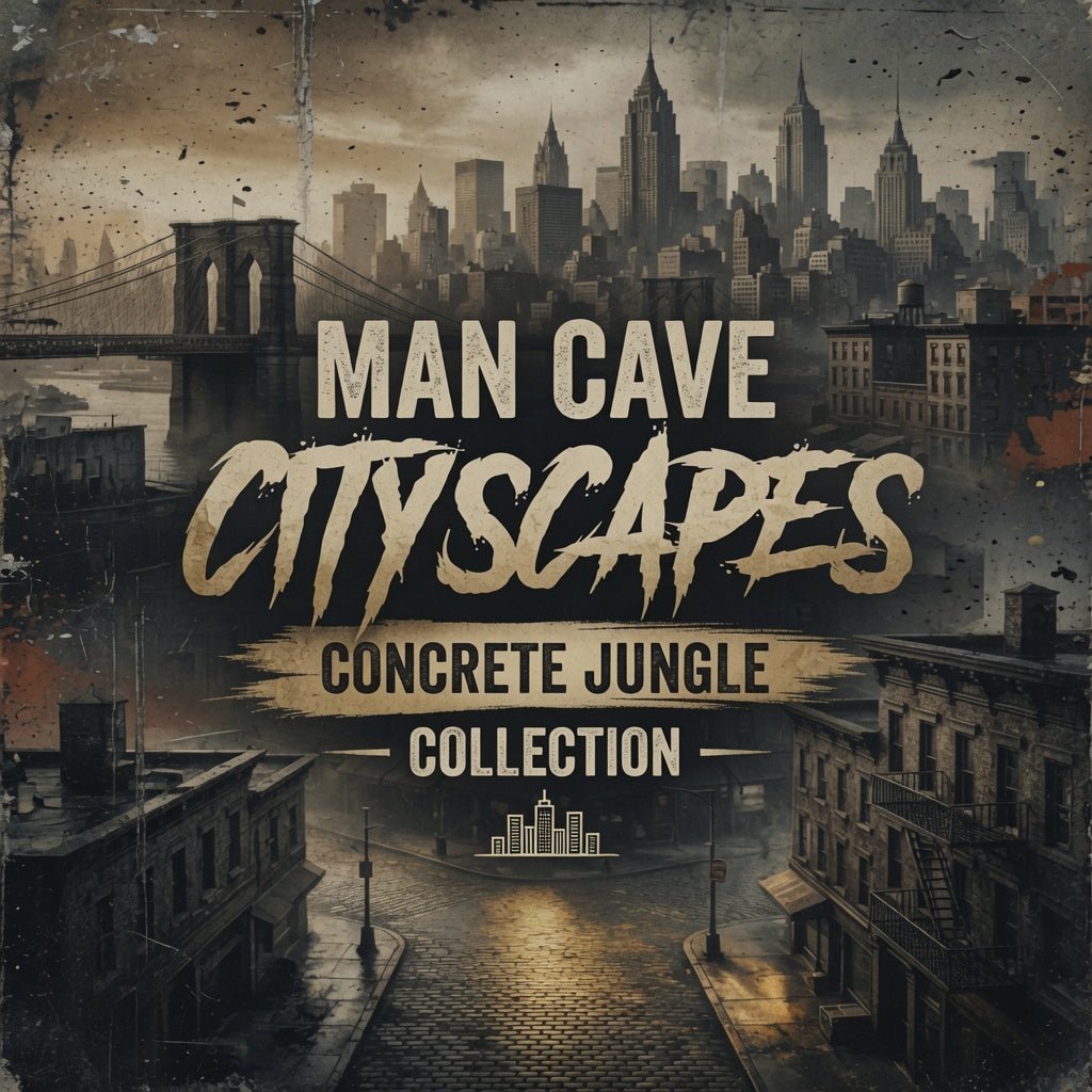 Man Cave Rugged Cityscapes - Concrete Jungle Collection