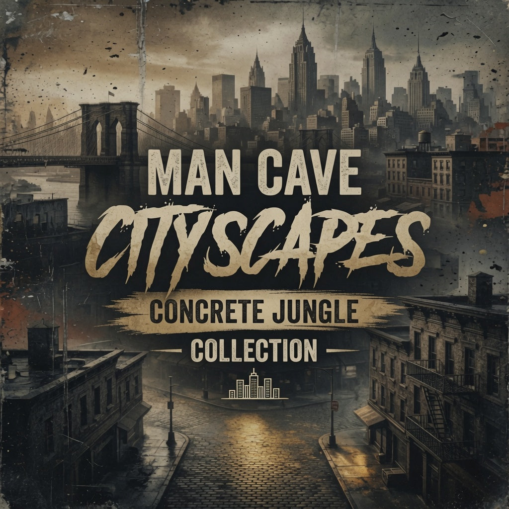 Man Cave Rugged Cityscapes - Concrete Jungle Collection