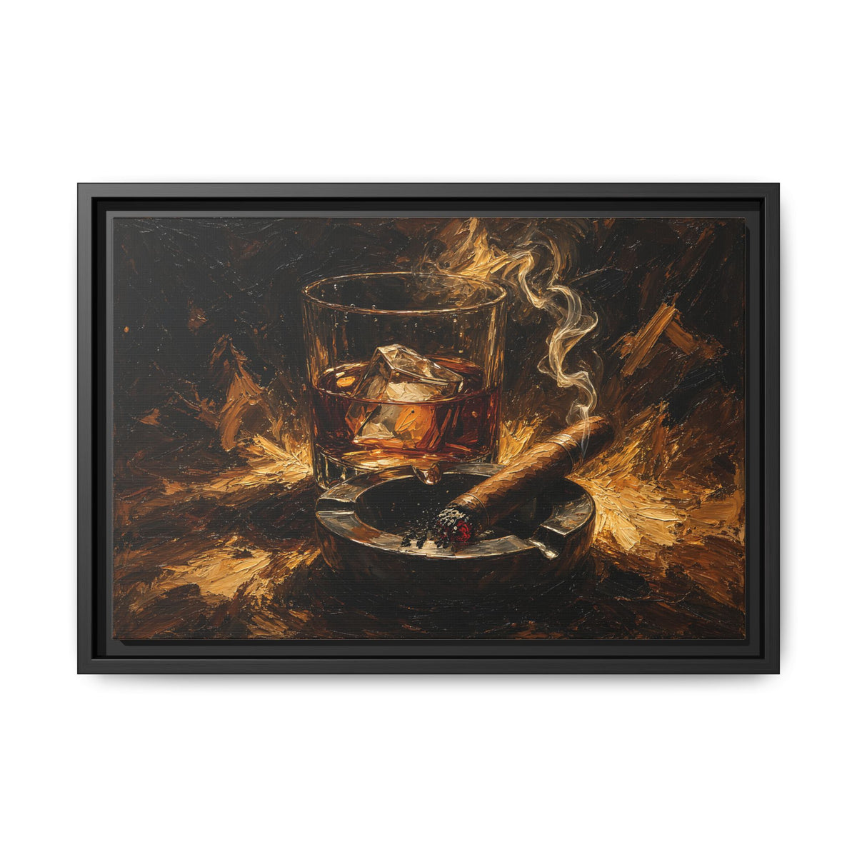 Speakeasy - Whiskey & Cigar Still Life Wall Art