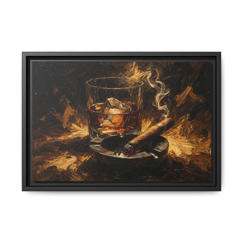 Speakeasy - Whiskey & Cigar Still Life Wall Art
