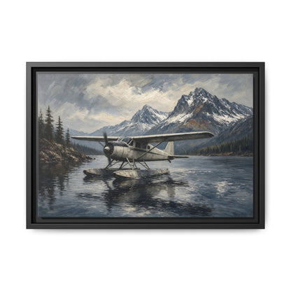 Mountain Lake Seaplane Canvas