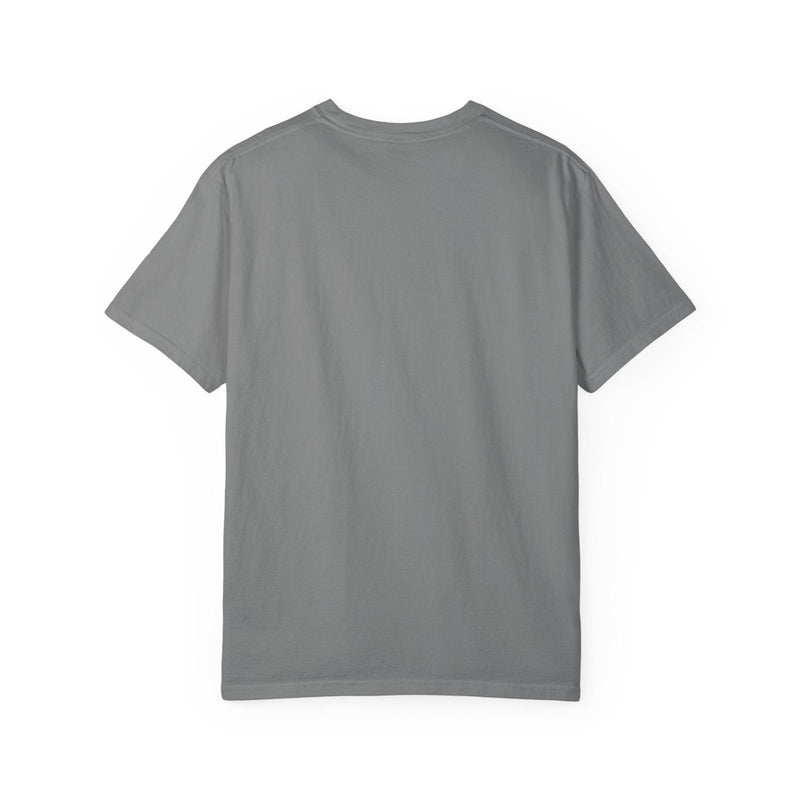 Men's grey crew-neck T-shirt, plain back