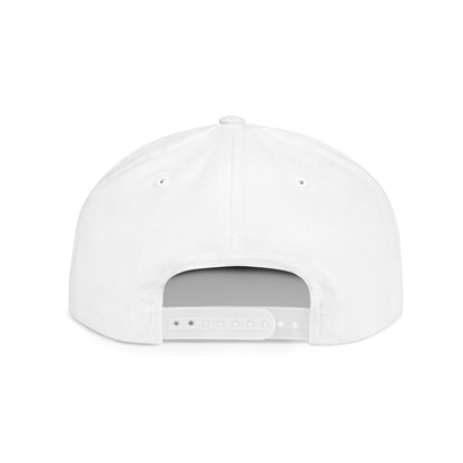 Man Cave Black Logo - Flat Bill Snapback Hat