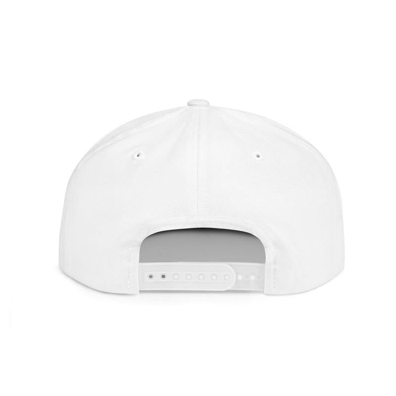 Man Cave Black Logo - Flat Bill Snapback Hat