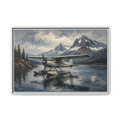 Mountain Lake Seaplane Canvas
