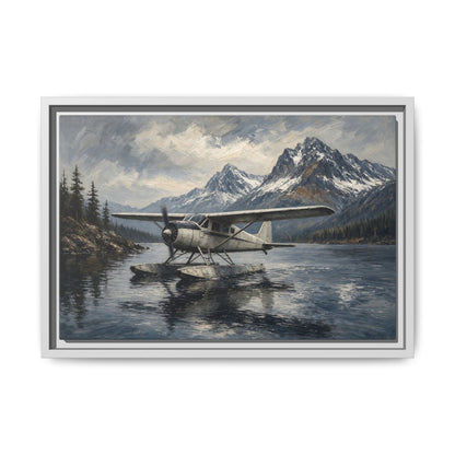 Mountain Lake Seaplane Canvas