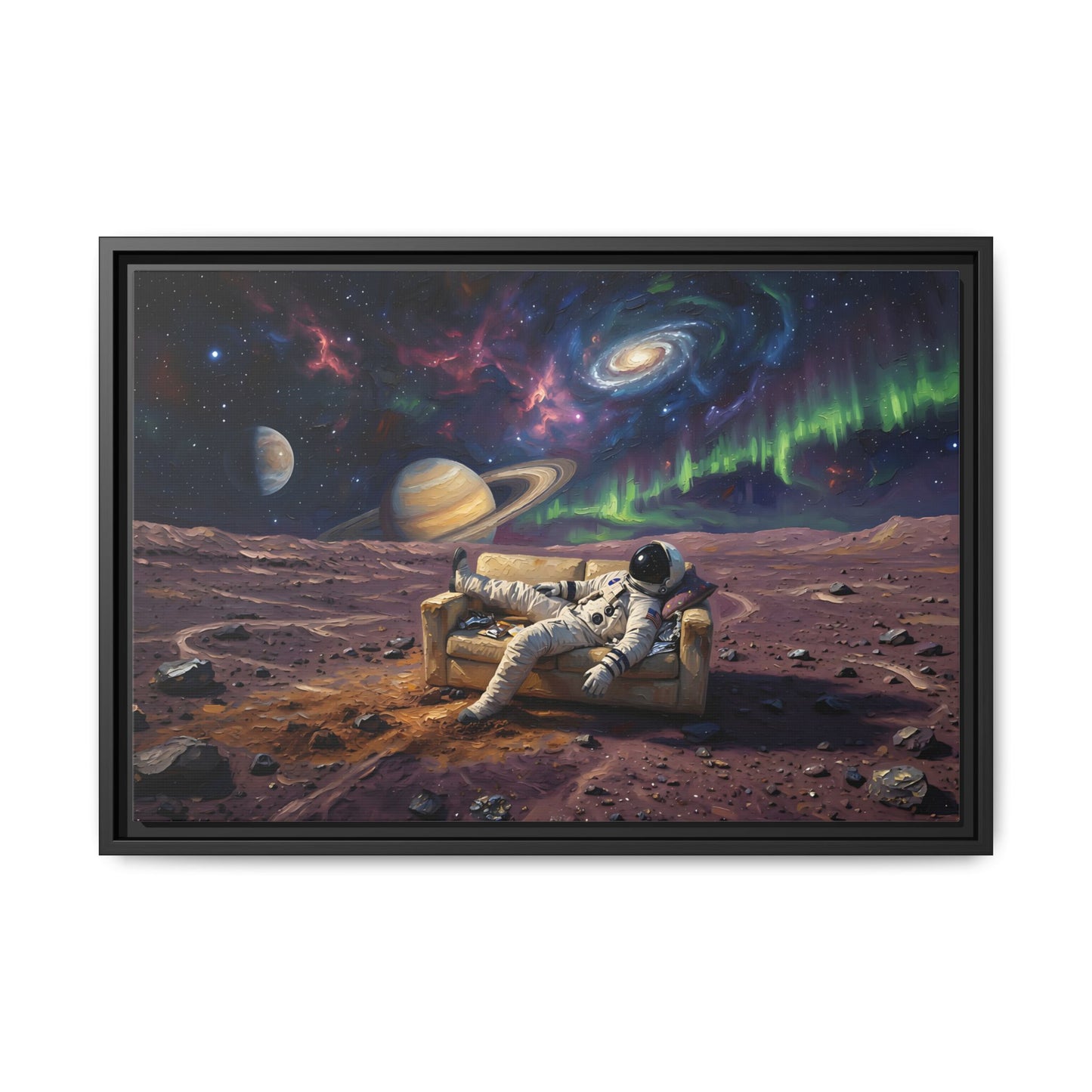 Framed Matte Canvas Print — Cosmic Chill