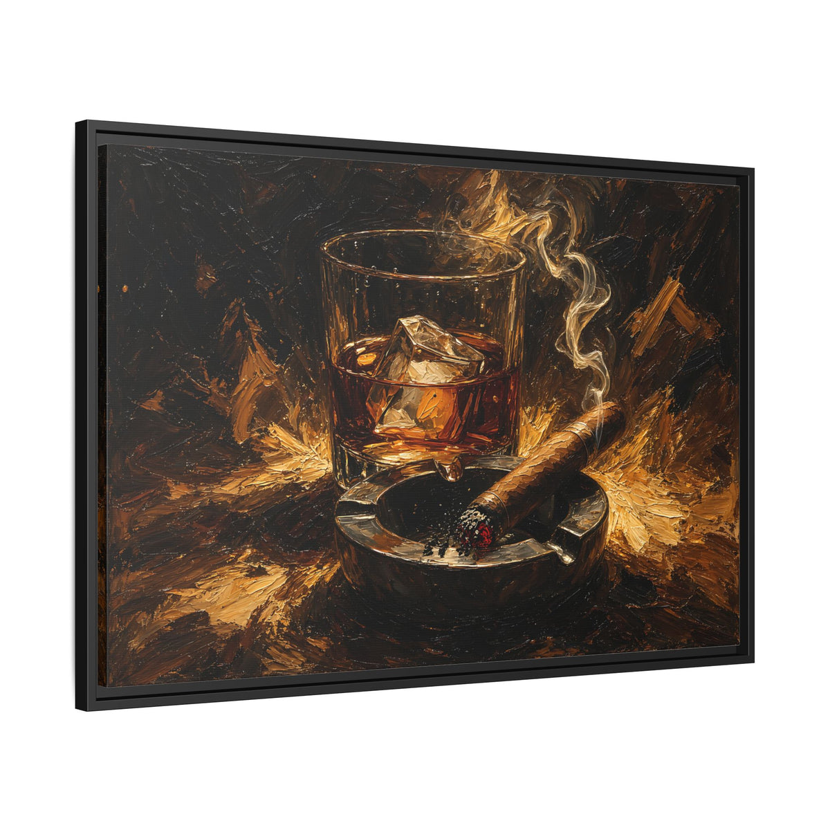 Speakeasy - Whiskey & Cigar Still Life Wall Art