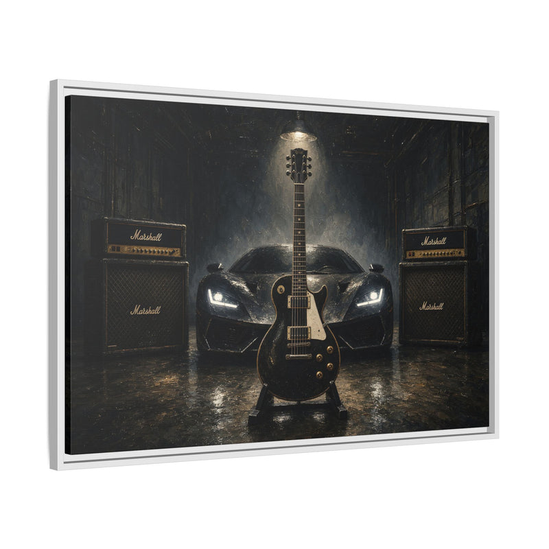Rock N Roll - Supercar, Guitar & Amp Garage Canvas
