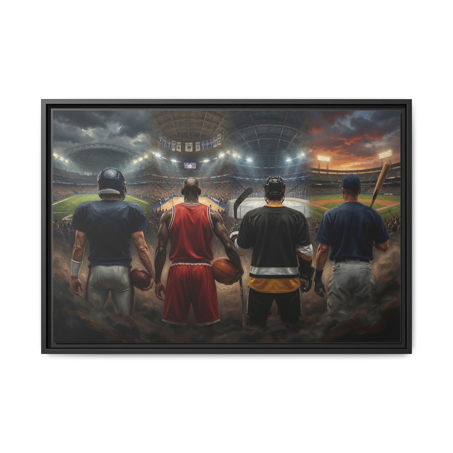 Framed Sports Legend Canvas — Legends Of The Game