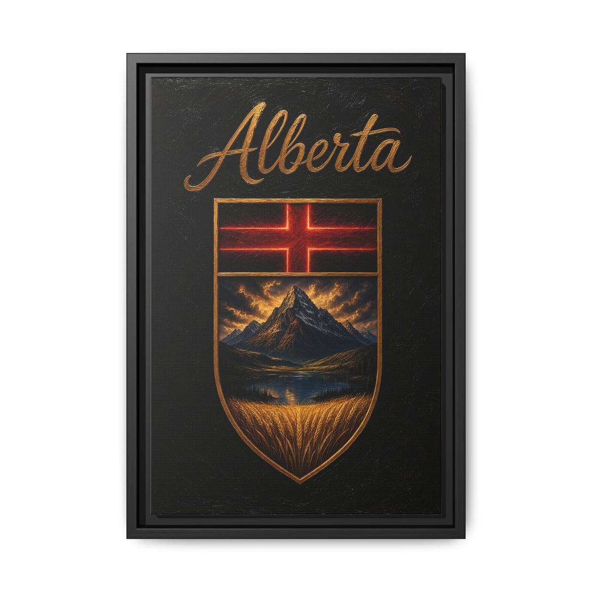 This Is Alberta | Alberta Crest Canvas