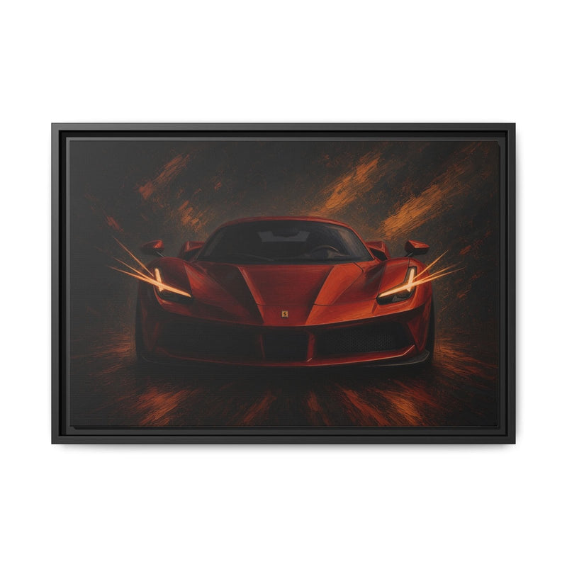Red Fury | Framed Supercar Canvas