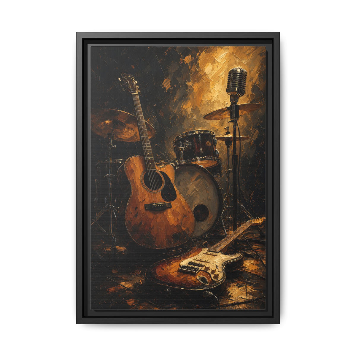 Show’s Over | Guitar & Drum Music Canvas