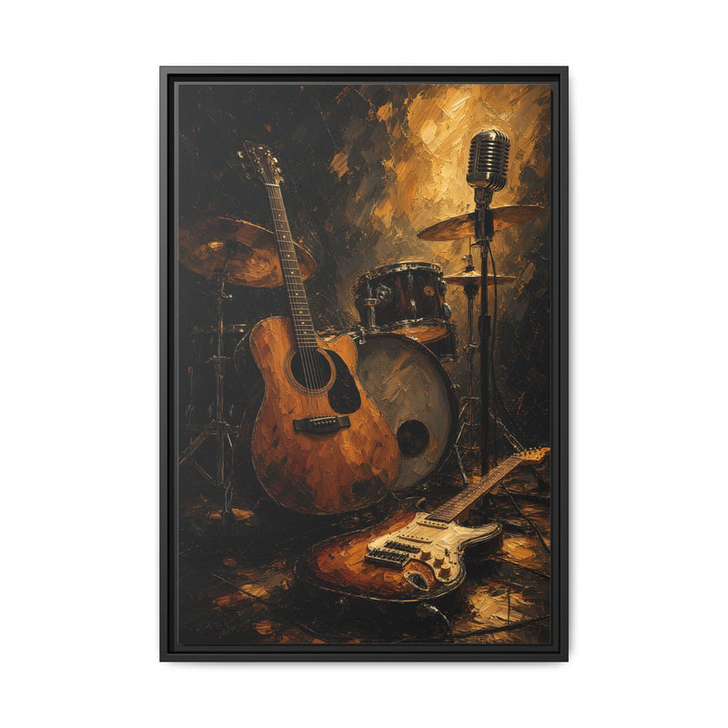Show’s Over | Guitar & Drum Music Canvas