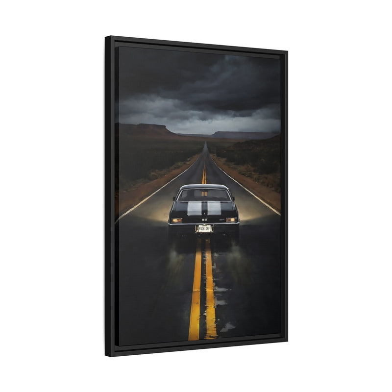 Vintage SS, Chevy,  Muscle Car Roadway "F. Off" On License Plate