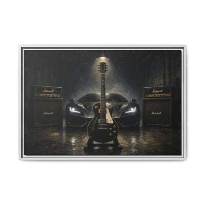 Rock N Roll - Supercar, Guitar & Amp Garage Canvas