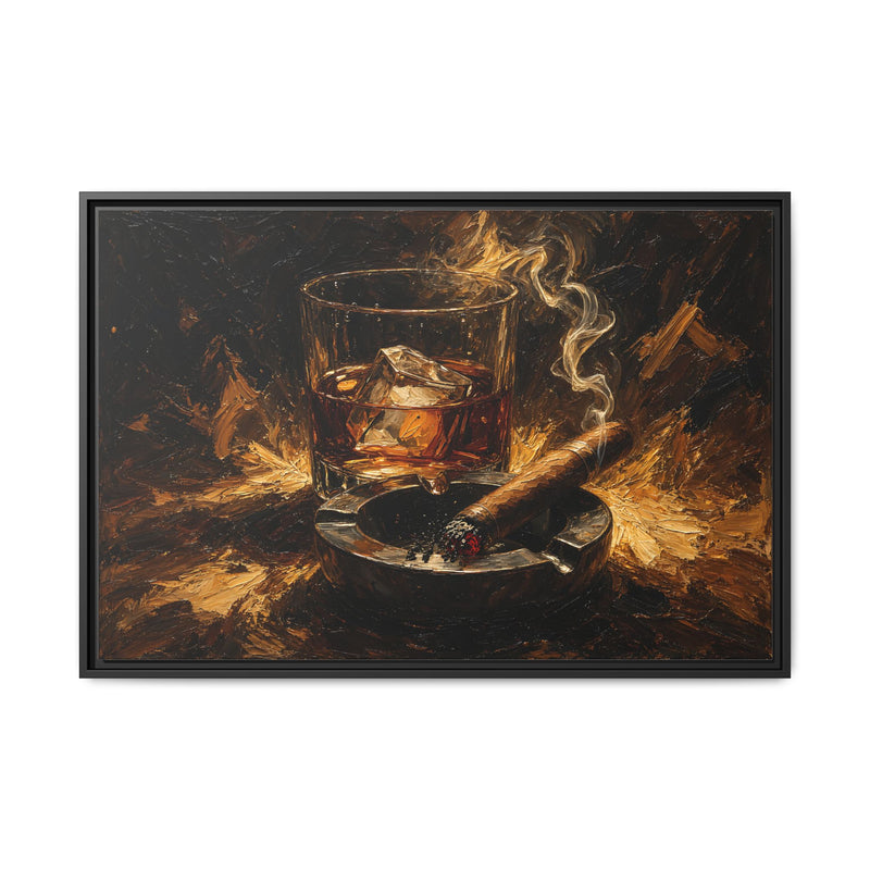 Speakeasy - Whiskey & Cigar Still Life Wall Art