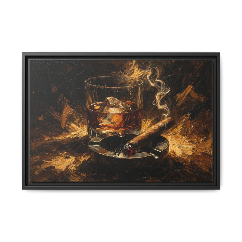 Speakeasy - Whiskey & Cigar Still Life Wall Art