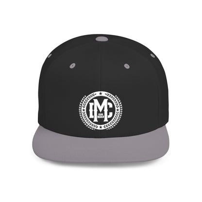 man cave white logo black and grey hat 