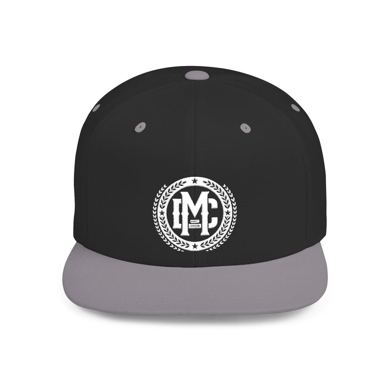 man cave white logo black and grey hat 