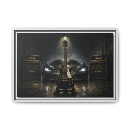 Rock N Roll - Supercar, Guitar & Amp Garage Canvas