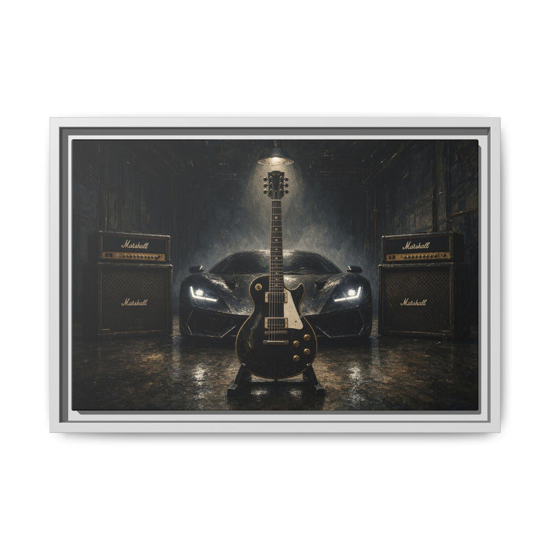 Rock N Roll - Supercar, Guitar & Amp Garage Canvas