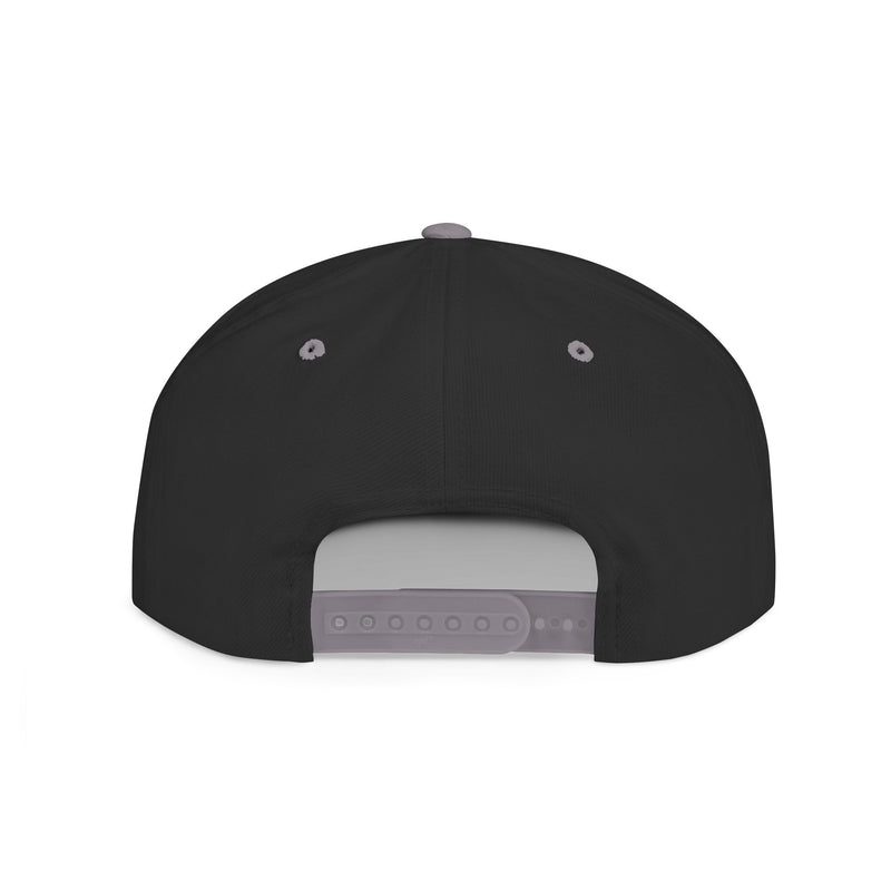 Man Cave White Logo - Flat Bill Snapback Hat