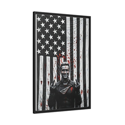 Homelander, The Boys, American Flag Matte Canvas Framed