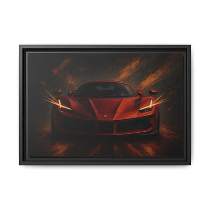 Red Fury | Framed Supercar Canvas