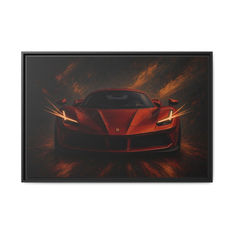 Red Fury | Framed Supercar Canvas
