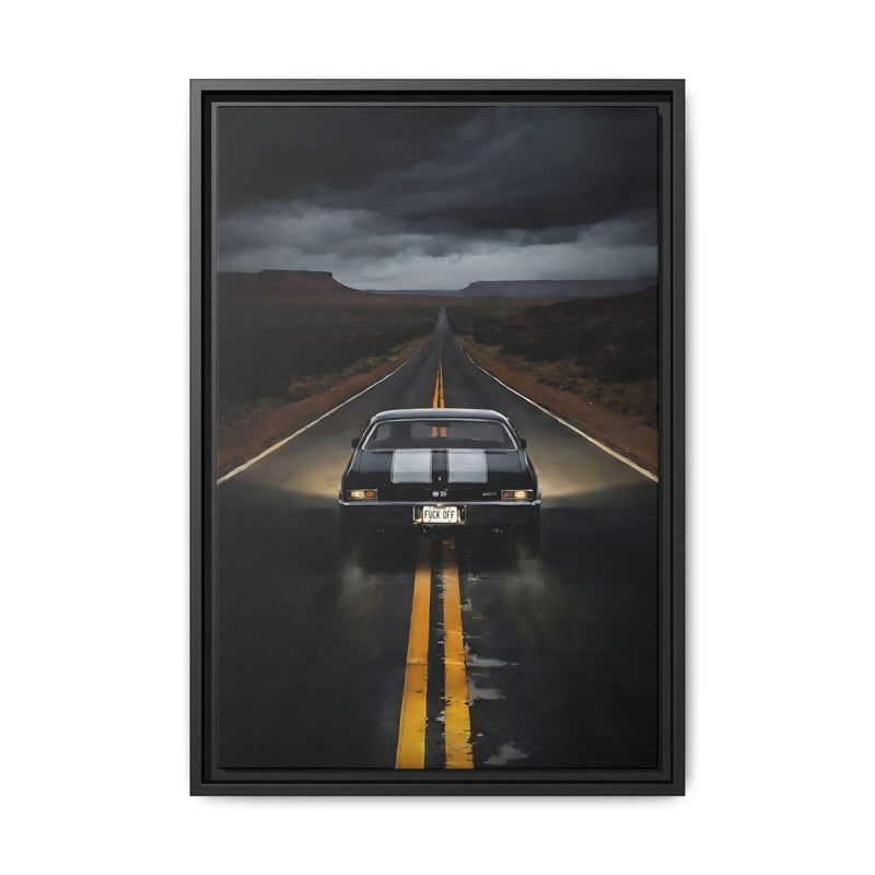 Vintage SS, Chevy,  Muscle Car Roadway "F. Off" On License Plate