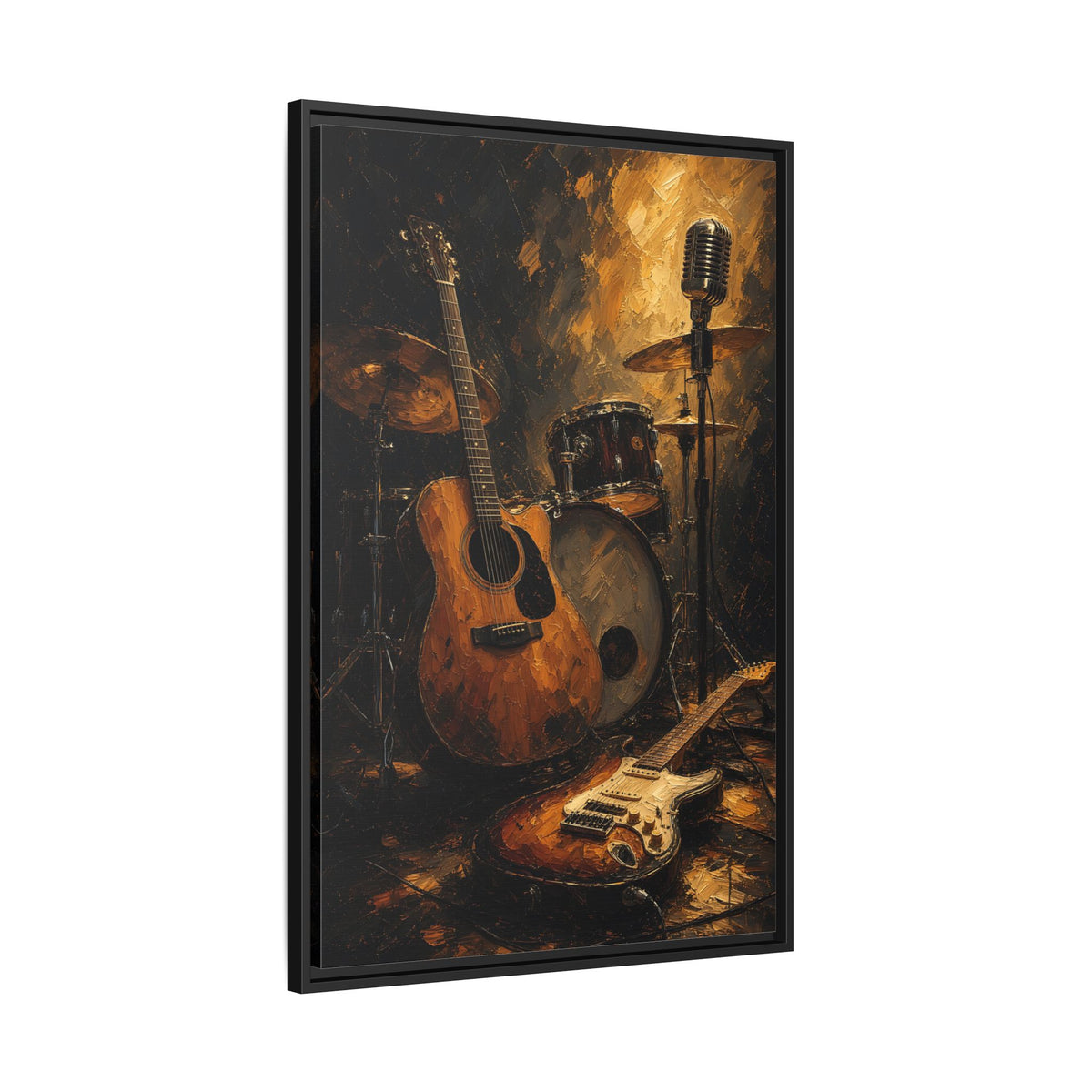 Show’s Over | Guitar & Drum Music Canvas