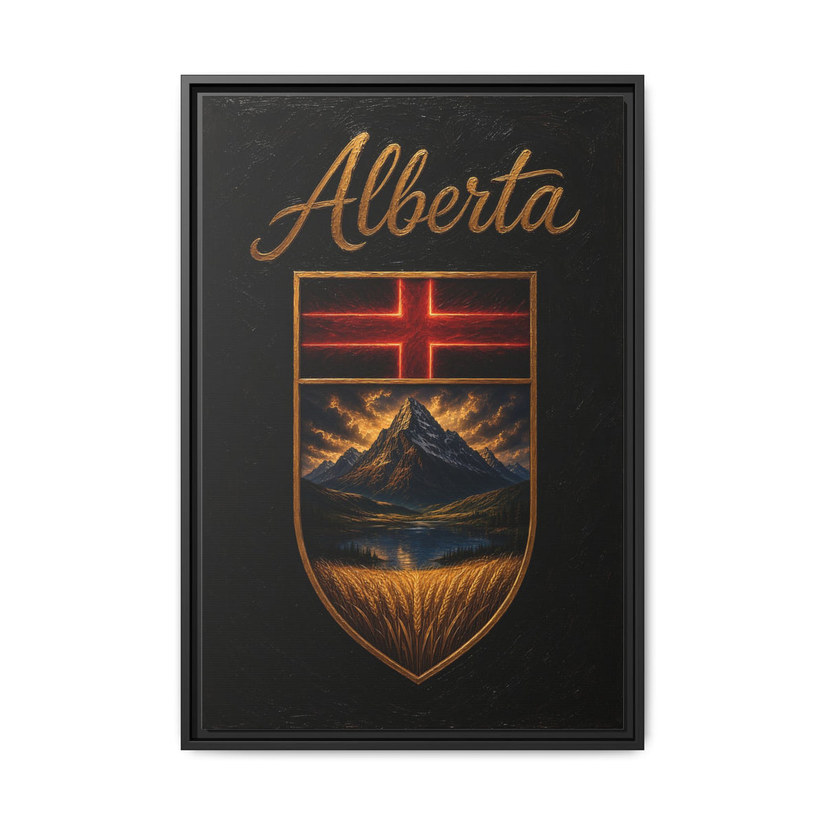 This Is Alberta | Alberta Crest Canvas