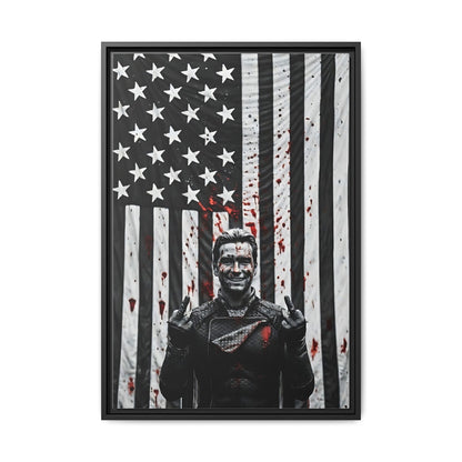 Homelander, The Boys, American Flag Matte Canvas Framed
