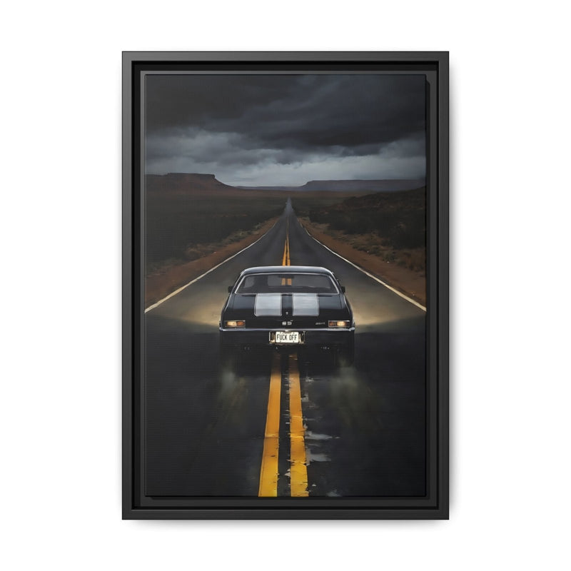 Vintage SS, Chevy,  Muscle Car Roadway "F. Off" On License Plate