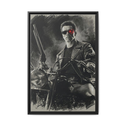 Terminator Inspired - Matte Canvas Framed | Matte Wall Art