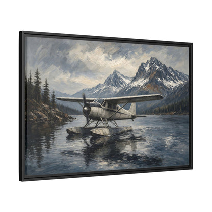 Mountain Lake Seaplane Canvas