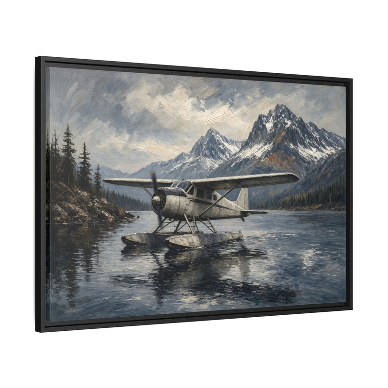 Mountain Lake Seaplane Canvas