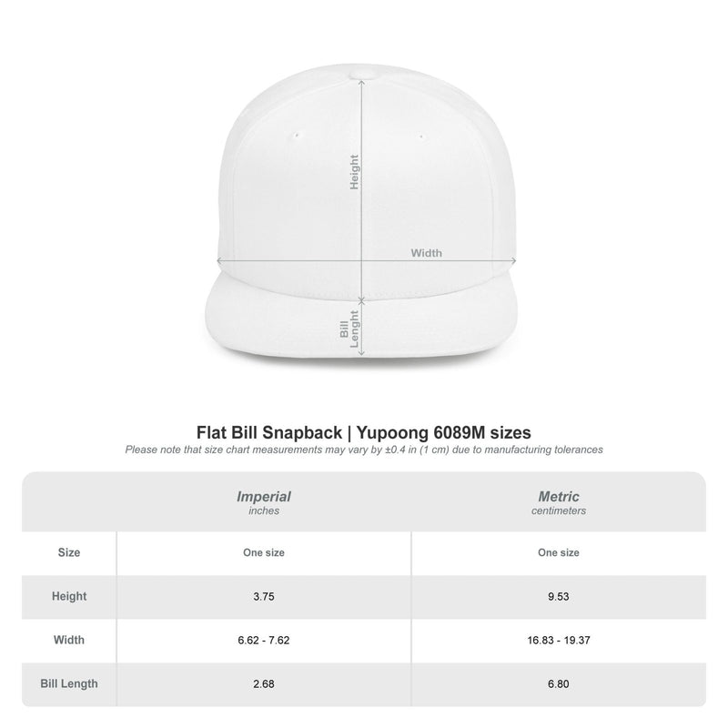 White flat bill snapback hat with centered black XRP logo on front