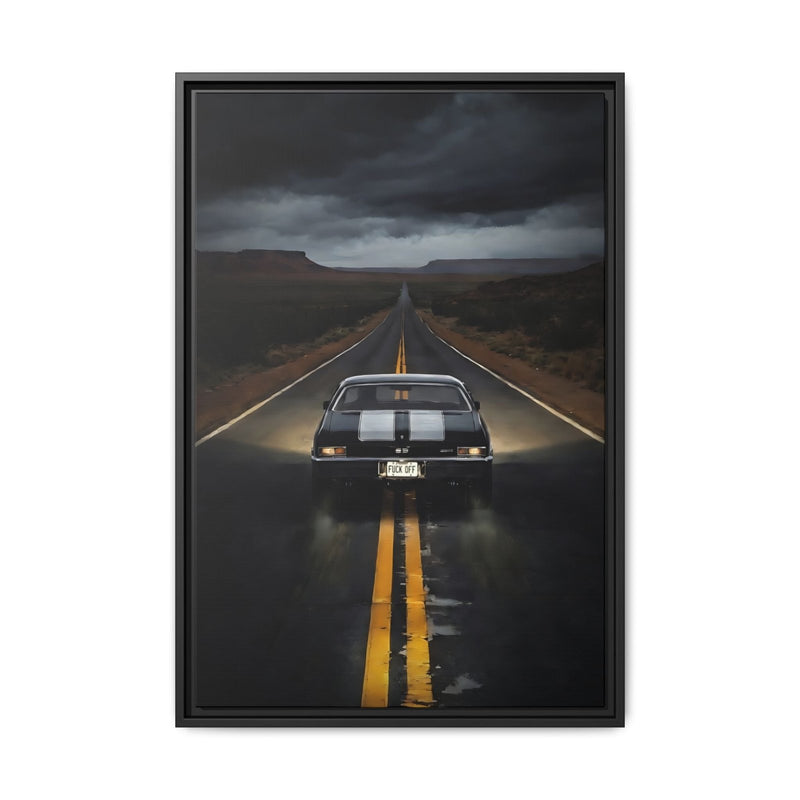 Vintage SS, Chevy,  Muscle Car Roadway "F. Off" On License Plate