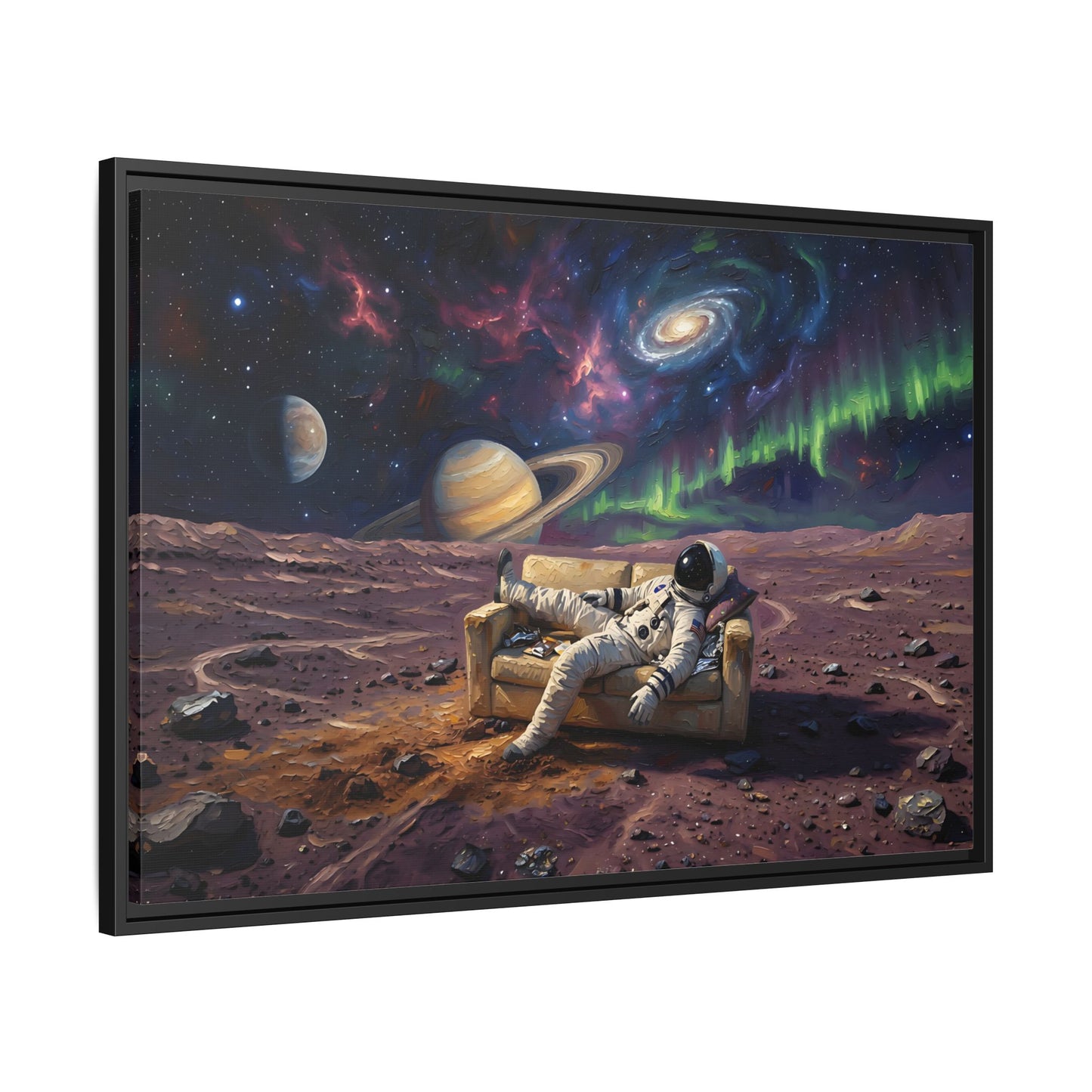 Framed Matte Canvas Print — Cosmic Chill