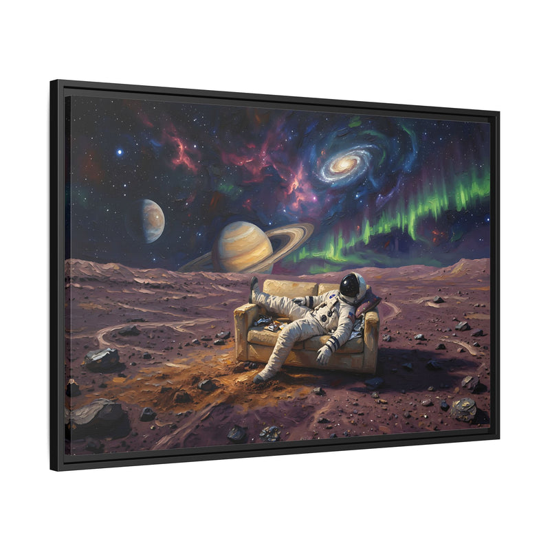 Framed Matte Canvas Print — Cosmic Chill